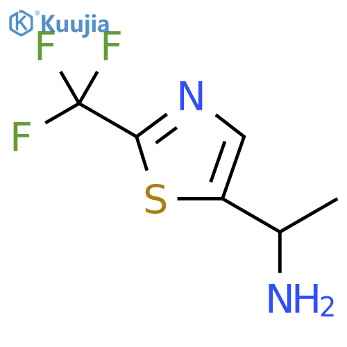 1-[2-(trifluoromethyl)-1,3-thiazol-5-yl]ethan-1-amine structure