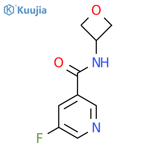 5-fluoro-N-(oxetan-3-yl)pyridine-3-carboxamide structure