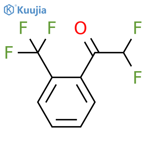 2,2-difluoro-1-2-(trifluoromethyl)phenylethan-1-one structure