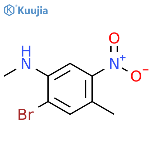 2-bromo-N,4-dimethyl-5-nitroaniline structure