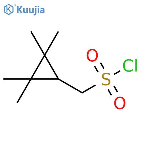 (2,2,3,3-tetramethylcyclopropyl)methanesulfonyl chloride structure