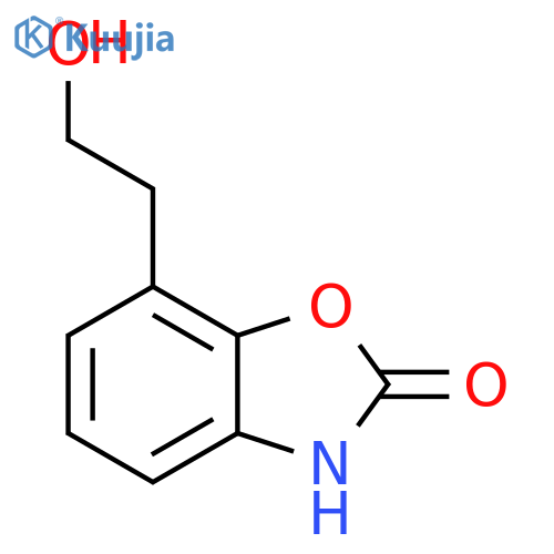 7-(2-hydroxyethyl)-2,3-dihydro-1,3-benzoxazol-2-one structure
