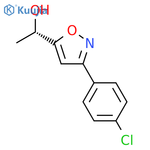 (1S)-1-[3-(4-chlorophenyl)-1,2-oxazol-5-yl]ethan-1-ol structure