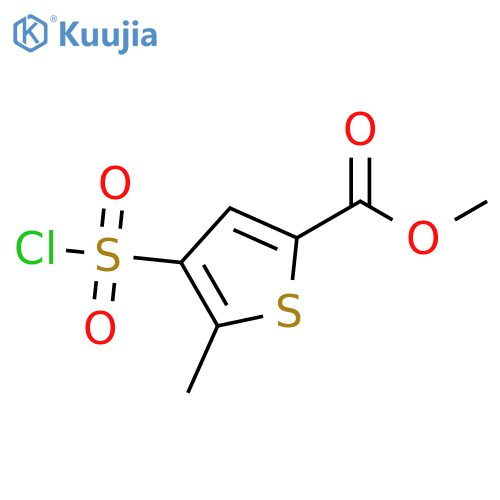 methyl 4-(chlorosulfonyl)-5-methylthiophene-2-carboxylate structure
