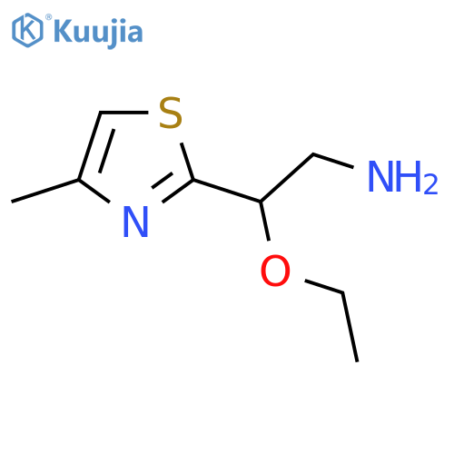 2-ethoxy-2-(4-methyl-1,3-thiazol-2-yl)ethan-1-amine structure
