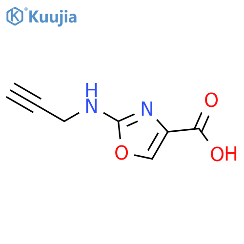 2-(prop-2-yn-1-yl)amino-1,3-oxazole-4-carboxylic acid structure
