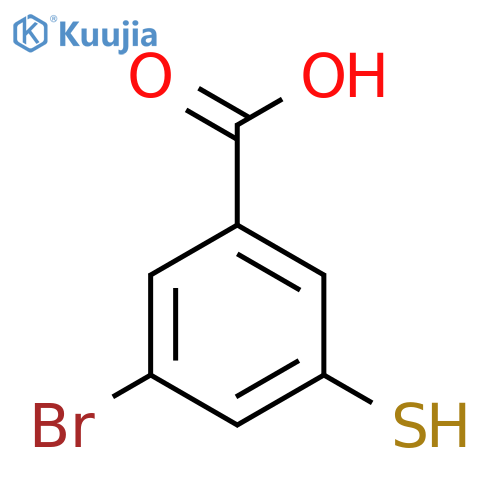 3-Bromo-5-sulfanylbenzoic Acid structure