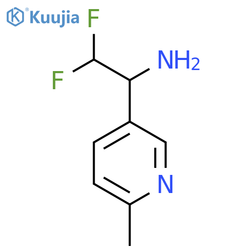 2,2-difluoro-1-(6-methylpyridin-3-yl)ethan-1-amine structure