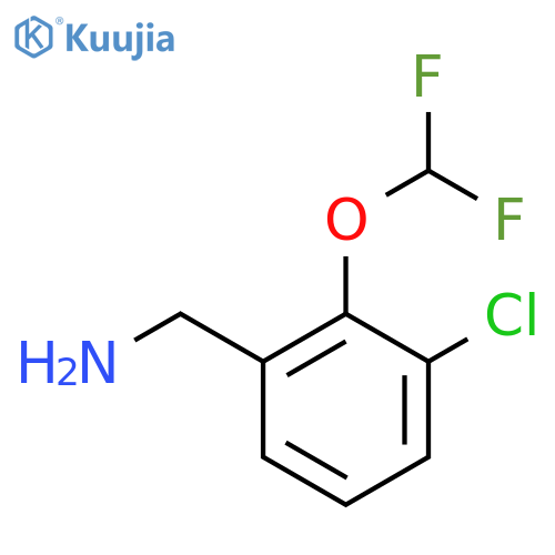 3-Chloro-2-(difluoromethoxy)benzylamine structure