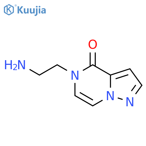 5-(2-aminoethyl)-4H,5H-pyrazolo[1,5-a]pyrazin-4-one structure