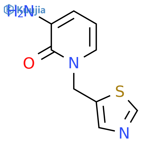 3-amino-1-(1,3-thiazol-5-yl)methyl-1,2-dihydropyridin-2-one structure