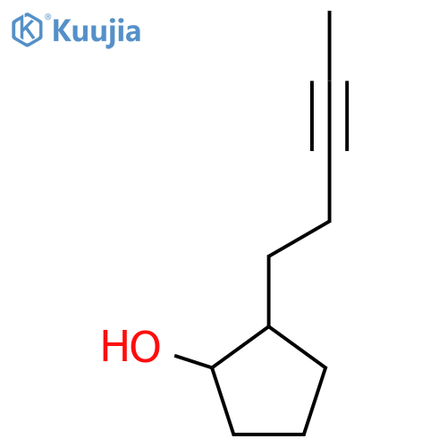 2-(Pent-3-yn-1-yl)cyclopentan-1-ol structure