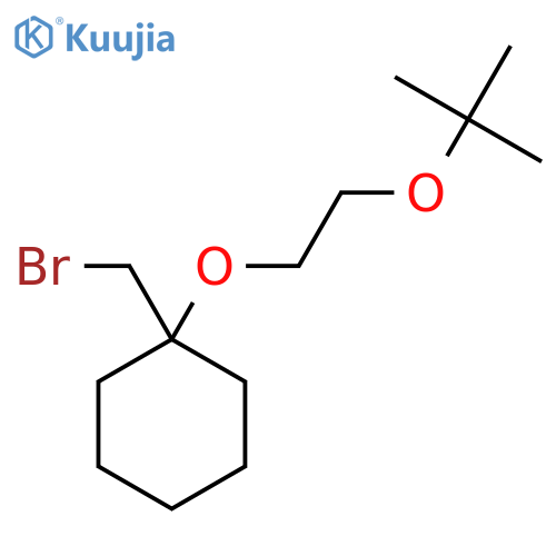 1-(bromomethyl)-1-2-(tert-butoxy)ethoxycyclohexane structure