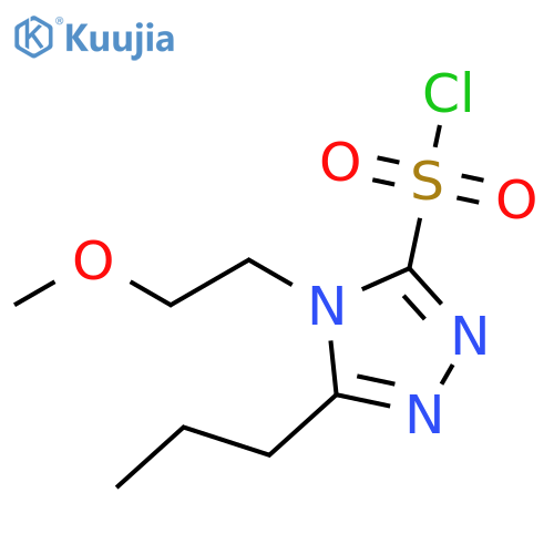 4H-1,2,4-Triazole-3-sulfonyl chloride, 4-(2-methoxyethyl)-5-propyl- structure