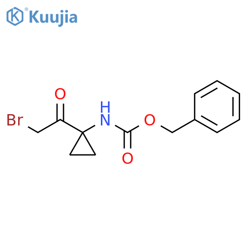 benzyl N-[1-(2-bromoacetyl)cyclopropyl]carbamate structure