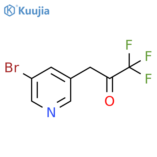 3-(5-bromopyridin-3-yl)-1,1,1-trifluoropropan-2-one structure