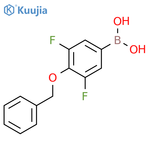 (4-(Benzyloxy)-3,5-difluorophenyl)boronic acid structure