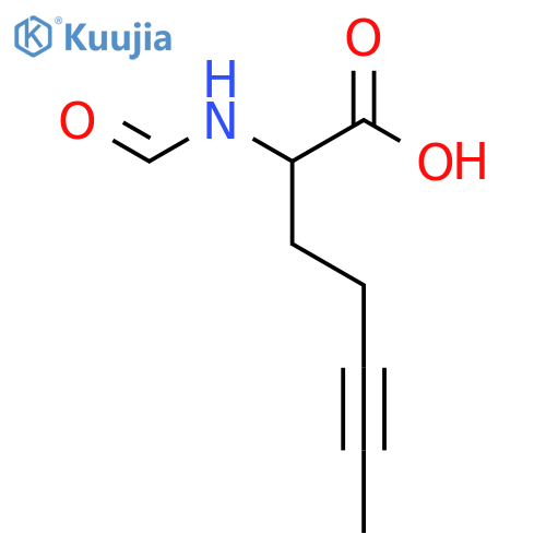 2-formamidohept-5-ynoic acid structure