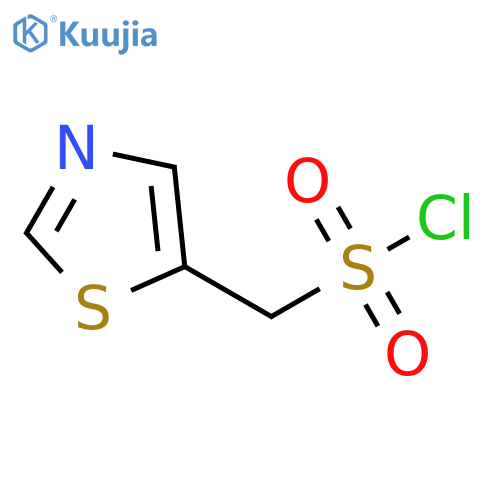 1,3-thiazol-5-ylmethanesulfonyl chloride structure