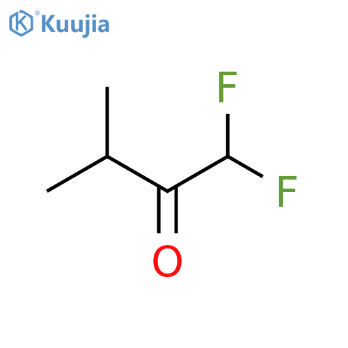 1,1-difluoro-3-methylbutan-2-one structure