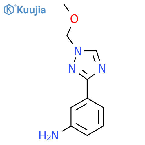 3-[1-(methoxymethyl)-1H-1,2,4-triazol-3-yl]aniline structure
