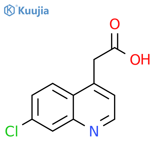 2-(7-chloroquinolin-4-yl)acetic acid structure