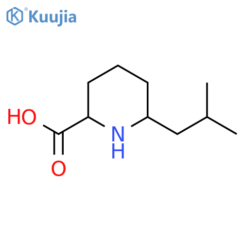 6-(2-Methylpropyl)piperidine-2-carboxylic acid structure