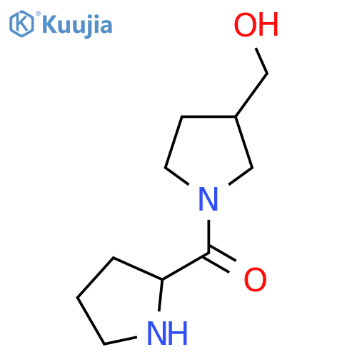 [1-(Pyrrolidine-2-carbonyl)pyrrolidin-3-yl]methanol structure