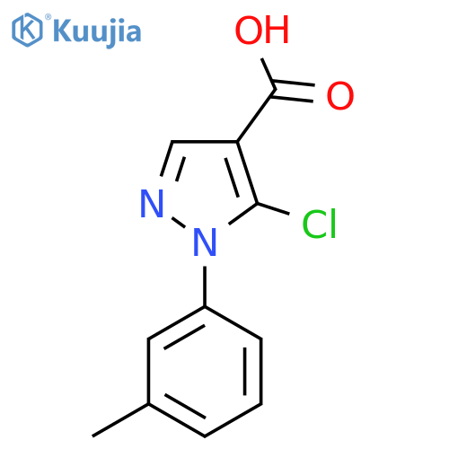 5-chloro-1-(3-methylphenyl)-1H-pyrazole-4-carboxylic acid structure