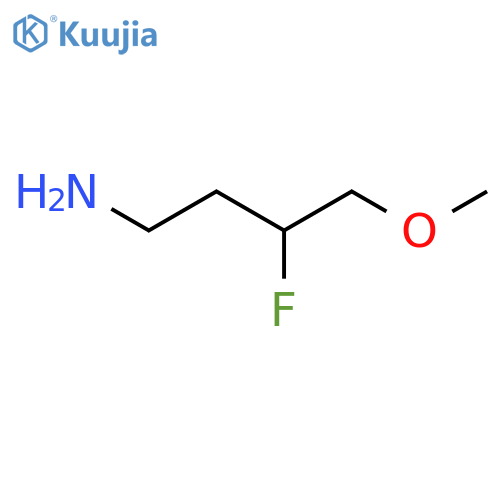 3-fluoro-4-methoxybutan-1-amine structure