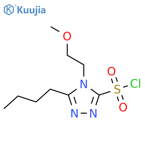 5-butyl-4-(2-methoxyethyl)-4H-1,2,4-triazole-3-sulfonyl chloride structure