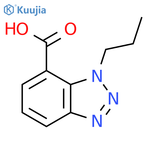 1-propyl-1H-1,2,3-benzotriazole-7-carboxylic acid structure
