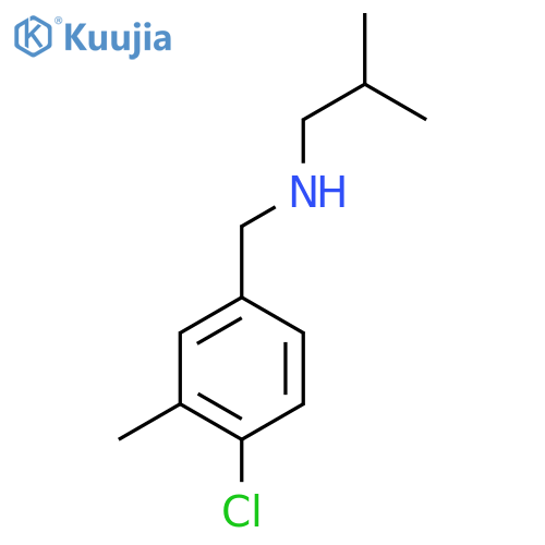 (4-chloro-3-methylphenyl)methyl(2-methylpropyl)amine structure
