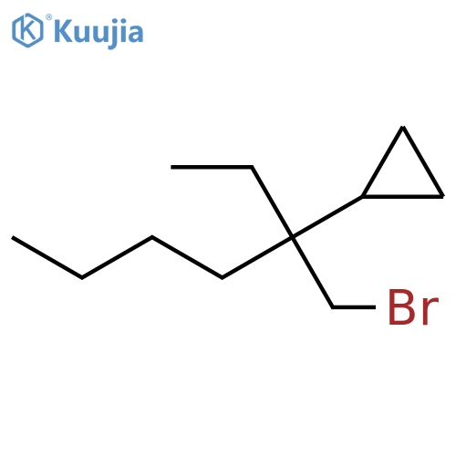Cyclopropane, [1-(bromomethyl)-1-ethylpentyl]- structure