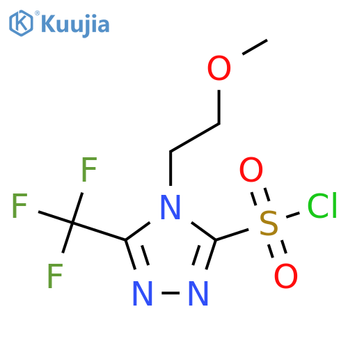 4-(2-methoxyethyl)-5-(trifluoromethyl)-4H-1,2,4-triazole-3-sulfonyl chloride structure