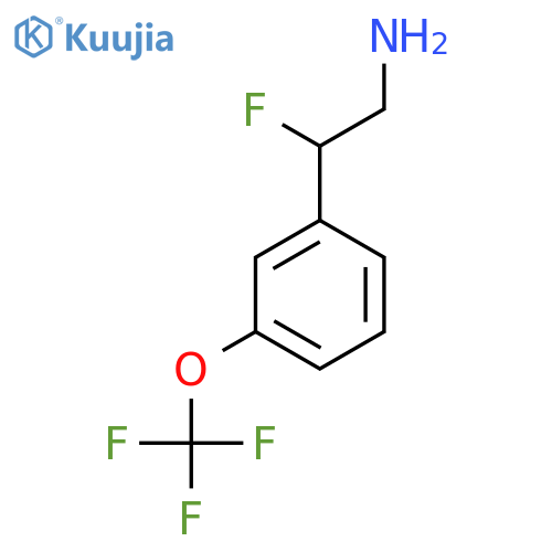 2-fluoro-2-3-(trifluoromethoxy)phenylethan-1-amine structure