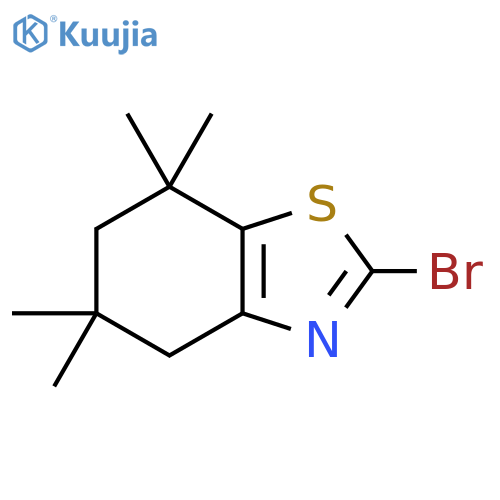 Benzothiazole, 2-bromo-4,5,6,7-tetrahydro-5,5,7,7-tetramethyl- structure