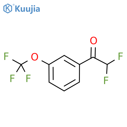 2,2-difluoro-1-3-(trifluoromethoxy)phenylethan-1-one structure
