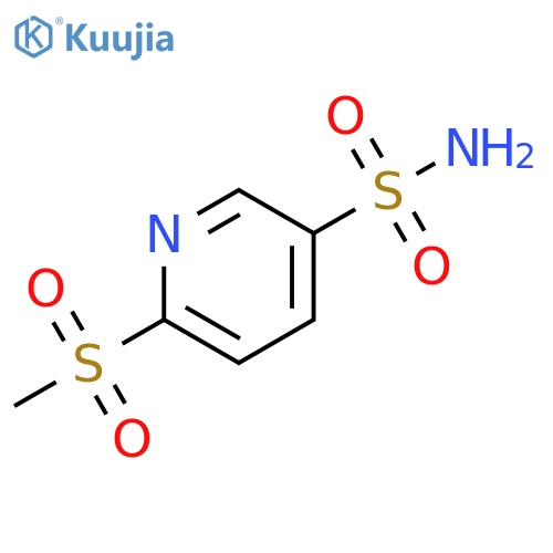 6-methanesulfonylpyridine-3-sulfonamide structure