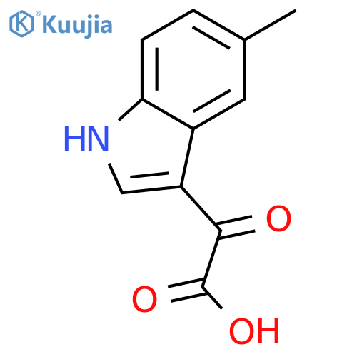 5-methyl-a-oxo-1H-Indole-3-acetic acid structure