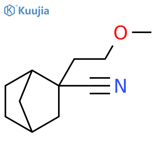 Bicyclo[2.2.1]heptane-2-carbonitrile, 2-(2-methoxyethyl)- structure