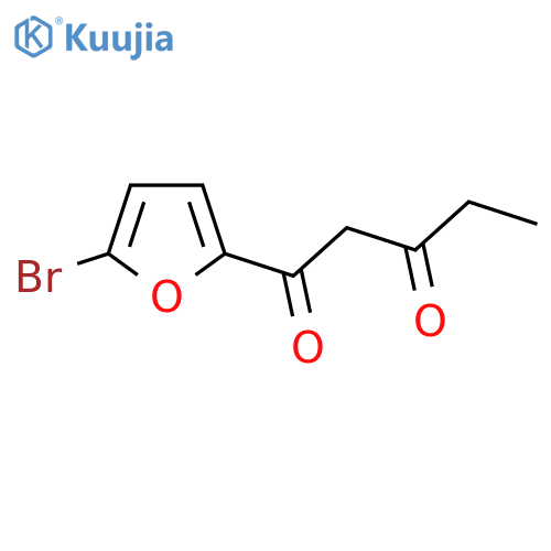 1-(5-bromofuran-2-yl)pentane-1,3-dione structure