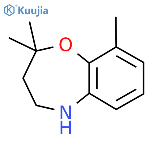 2,2,9-Trimethyl-2,3,4,5-tetrahydro-1,5-benzoxazepine structure