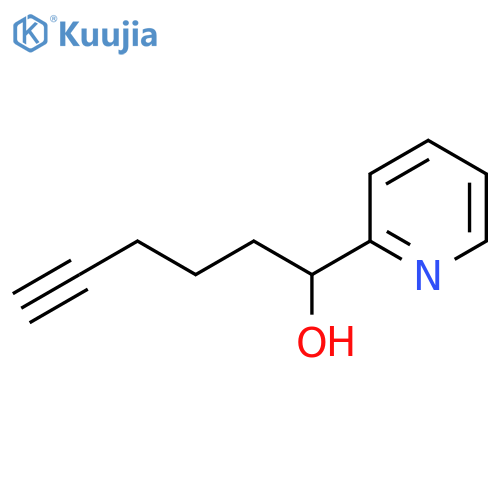 1-Pyridin-2-ylhex-5-yn-1-ol structure