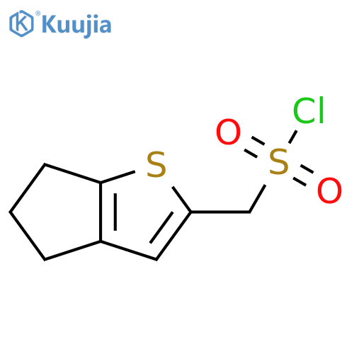 {4H,5H,6H-cyclopentabthiophen-2-yl}methanesulfonyl chloride structure
