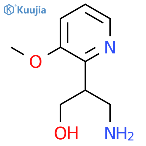 3-amino-2-(3-methoxypyridin-2-yl)propan-1-ol structure