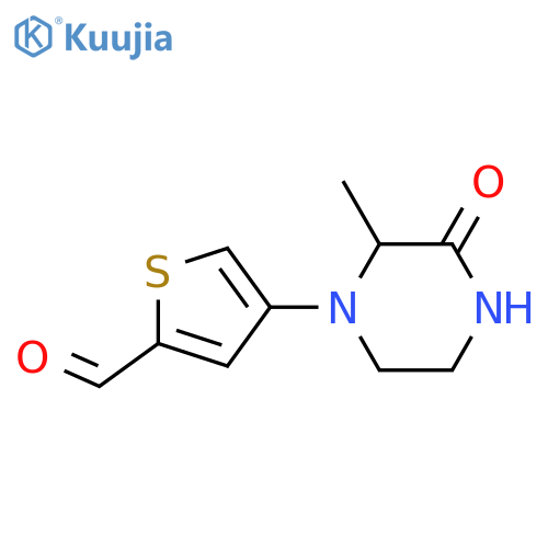4-(2-Methyl-3-oxopiperazin-1-yl)thiophene-2-carbaldehyde structure