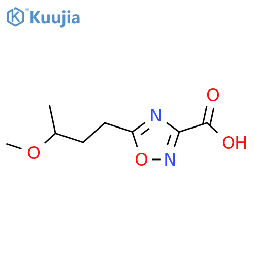5-(3-methoxybutyl)-1,2,4-oxadiazole-3-carboxylic acid structure