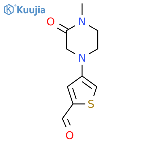 4-(4-Methyl-3-oxopiperazin-1-yl)thiophene-2-carbaldehyde structure