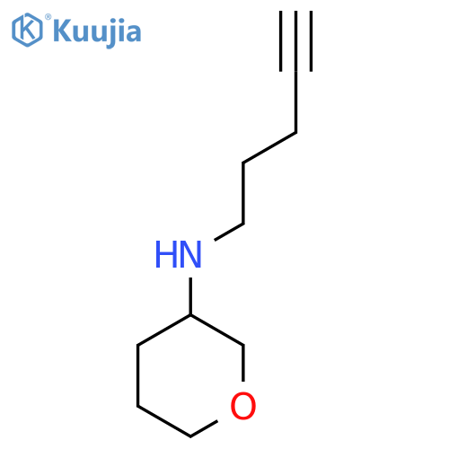 N-(pent-4-yn-1-yl)oxan-3-amine structure